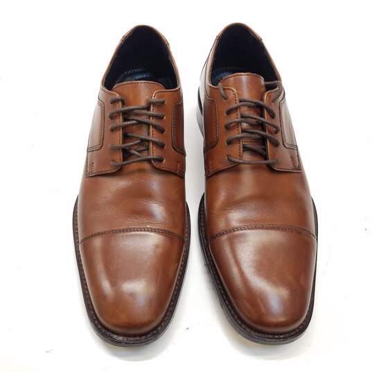 Johnston & Murphy 11566 Brown Leather Oxford Cap Toe Dress Shoes Men's Size 8.5 M image number 5