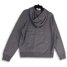 NWT Womens Gray Long Sleeve Kangaroo Pocket Pullover Hoodie Size Large alternative image