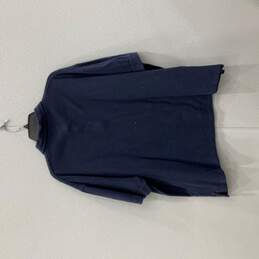 Ermenegildo Zegna Mens Navy Blue Spread Collar Short Sleeve Polo Shirt Size 4XL alternative image