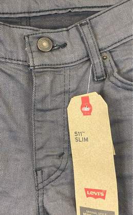Levi Strauss Gray 511 Slim Jeans - Size 30 NWT alternative image