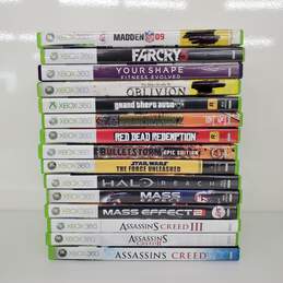 Mixed Lot 15 XBOX 360 Video Games