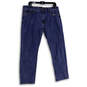 Mens Blue Denim Medium Wash 5 Pocket Design Straight Leg Jeans Size 36X30 image number 1