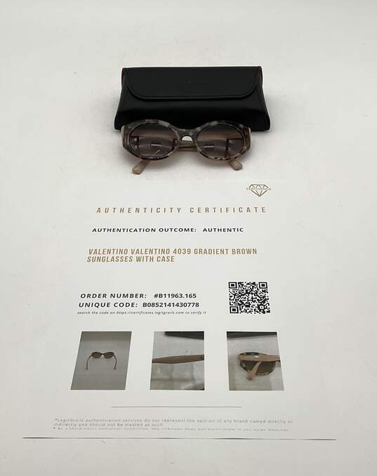 Valentino 4039 Prescription Gradient Brown Sunglasses With Case image number 1