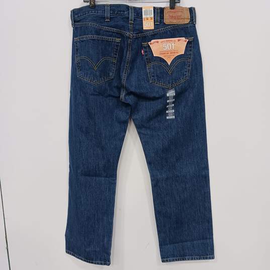 Levi Men's 501 Original Fit Button Fly Straight Leg Jeans Size 38x30 NWT image number 2