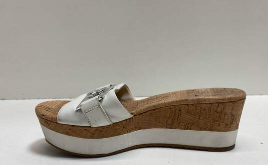 Michael Kors Warren Cork Wedge Slide Sandals Shoes Size 6.5 M image number 2