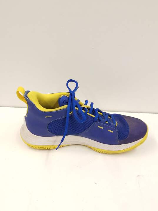 Under Armour 3Z5 Curry Basketball Shoes Blue 8.5 image number 2