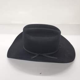 Resistol Men's XXXX Black Beaver Felt Pinched Cowboy Hat Size 7-3/8