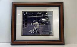 Signed Framed & Matted Y.A. Title N.Y. Giants 8x10 Photo with COA Photography