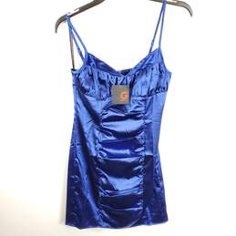 Guess Women Blue Bodycon Mini Dress S NWT