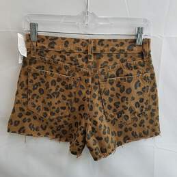 Abercrombie & Fitch Women's Cheetah Annie High Rise Short Size 25/0 alternative image
