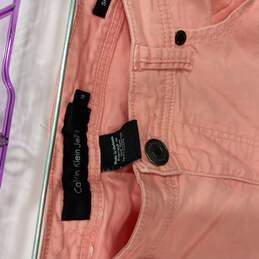 Women's Pink Crop Jeans Sz 14 alternative image
