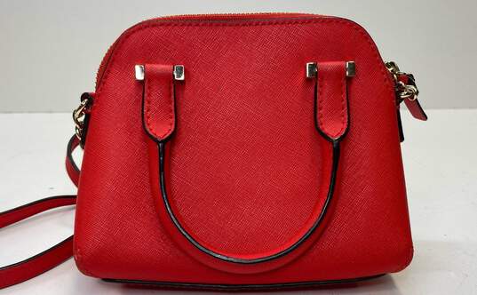 Kate Spade Maise Mini Leather Crossbody Satchel Red image number 2