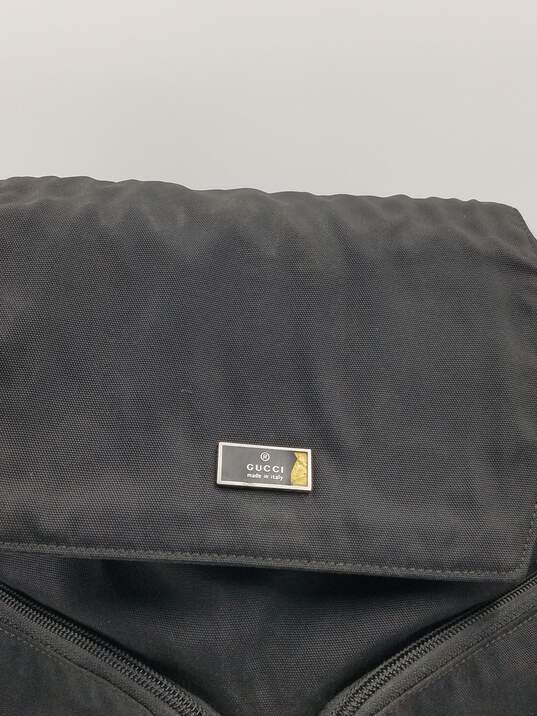 Authentic Gucci Black Nylon Backpack image number 7