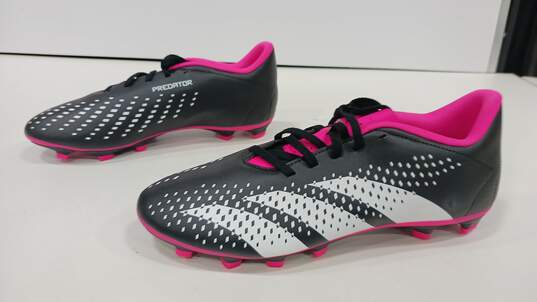 Adidas Predator Woman's Pink and Black Cleats Size 9 image number 2