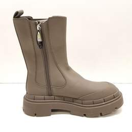 Zara Platform Ankle Boots Grey 10 alternative image