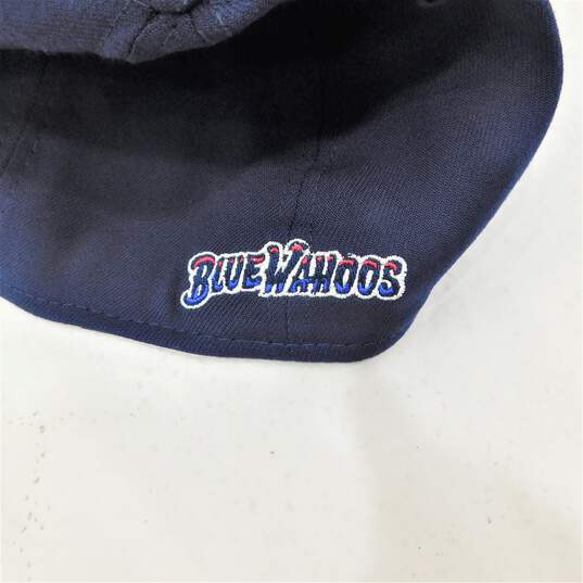Pensacola Blue Wahoo MiLB New Era 39-30 Navy Stretch Fit Baseball Cap Hat Size 4XL image number 2
