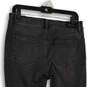 NWT Womens Black Denim Dark Wash Mid Rise Skinny Leg Jeans Size 8P image number 4