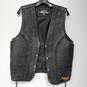 Men's Leather Gallery Street Glide Harley-Davidson Motorcycle Vest Sz M image number 1