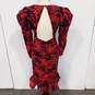 Women's Red Floral Dress Size 8 image number 2