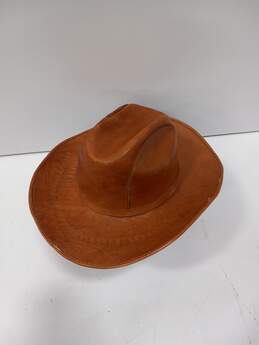Argentina Brown Stamped Cowboy Hat Size Not Marked alternative image