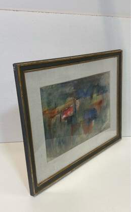 Watercolor on paper Mid Century Abstract Expressionism by Michael Loew Signed alternative image