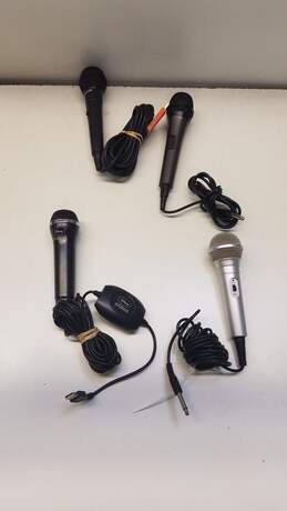 Bundle of 4 Assorted Microphones