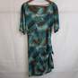 Diane von Furstenberg silk abstract print long sleeve dress size 6 image number 1