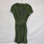 WOMEN'S RACHEL ZOE GREEN GOAT SUEDE DRESS SIZE 4 NWT image number 1