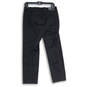NWT Womens Black Flat Front Straight Leg Devin Fit Cropped Pants Size 2 image number 2