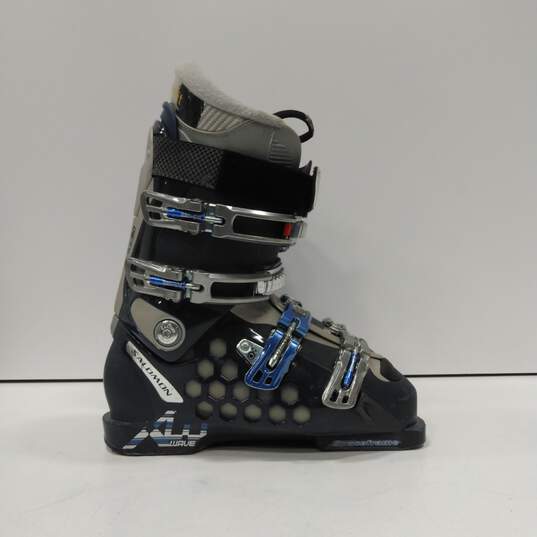 Unisex X Wave 8 Flex 90 Blue Ratchet Buckle Round Toe Ankle Ski Boots Size 305mm image number 2