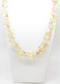 Vintage Monet Wisteria Moonglow Colorful Pastel Lucite Bubble Beaded Statement Necklace 168.2g image number 1