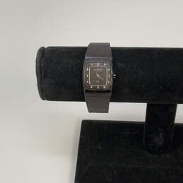 Designer Skagen Denmark Brown Mesh Strap Square Shape Analog Wristwatch