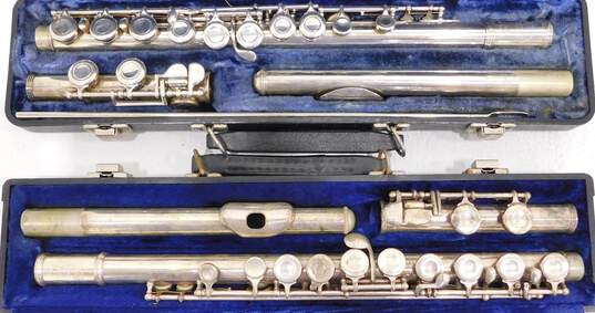 Bundy by Selmer and Armstrong Model 104 Flutes w/ Cases and Accessories (Set of 2) image number 1