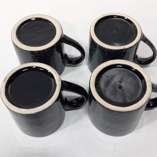 Bundle Of Vintage Ceramc Grey Teapot, Creamer, Sugar Bowl And 4 Mugs image number 3
