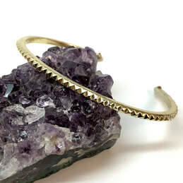 Designer Kendra Scott Gold-Tone Rhinestone Cuff Bracelet With Dust Bag alternative image