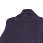Womens Purple Collared Long Sleeve Open Front Cardigan Sweater Size XL image number 4