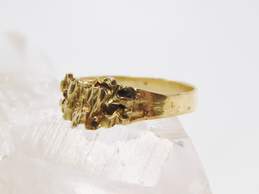10K Yellow Gold Textured Nugget Ring 2.2g alternative image