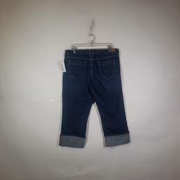 Womens Regular Fit Cuffed Straight Leg Denim Capri Jeans Size 14 R alternative image
