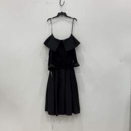 NWT Jessica Howard Womens Black Long Sleeve Fit & Flare Dress Size 16 alternative image