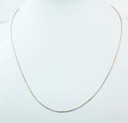 14K Yellow Gold Box Chain Necklace 2.3g