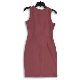 NWT Womens Pink Round Neck Sleeveless Pullover Sheath Dress Size Medium alternative image