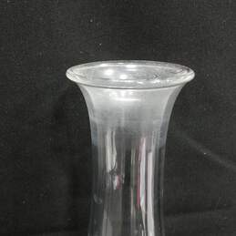 Clear Wide Bottom Art Glass Decanter alternative image