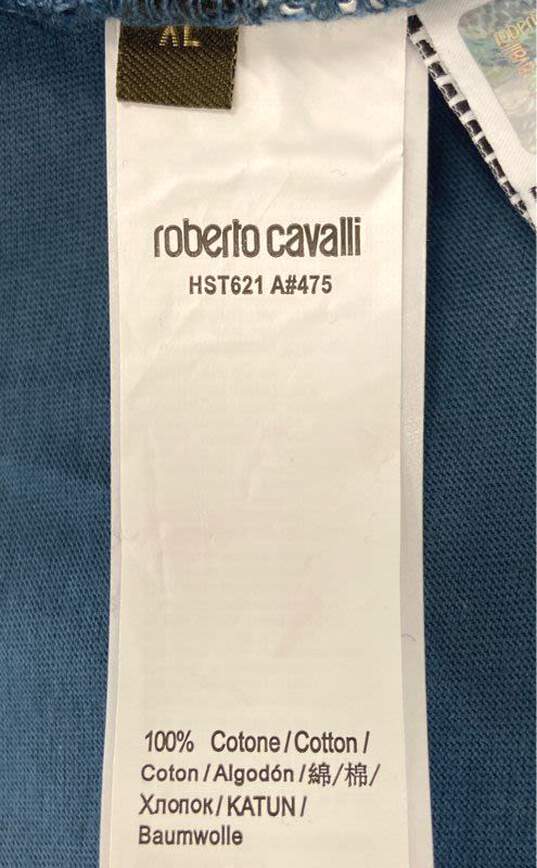 Roberto Cavalli Blue T-Shirt - Size X Large image number 4