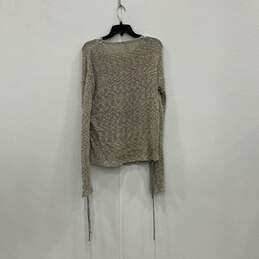 Maurices Womens Gray Woven Knitted Long Sleeve Pullover Sweater Size Medium alternative image