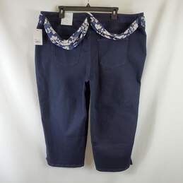 Croft & Barrow Women Blue Capri Jeans Sz 18W NWT alternative image