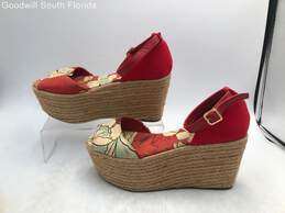 Tory Burch Red And Beige Womens Shoes Size 6