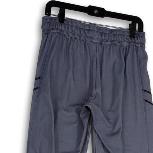 Mens Gray Heather Flat Front Drawstring Wide Leg Sweatpants Size Medium image number 4