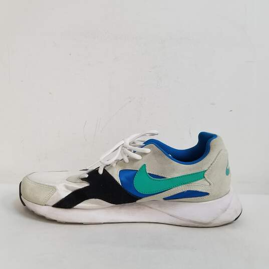 Shabby motto support Buy the Nike Pantheos White, Kinetic Green, Blue Retro 916776-101 Size 10.5  | GoodwillFinds
