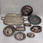 Bundle Of Assorted Silver Plated Serving Tray Platters image number 2