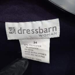 Dressbarn Purple Button Up Shirt Women's Size 24 alternative image